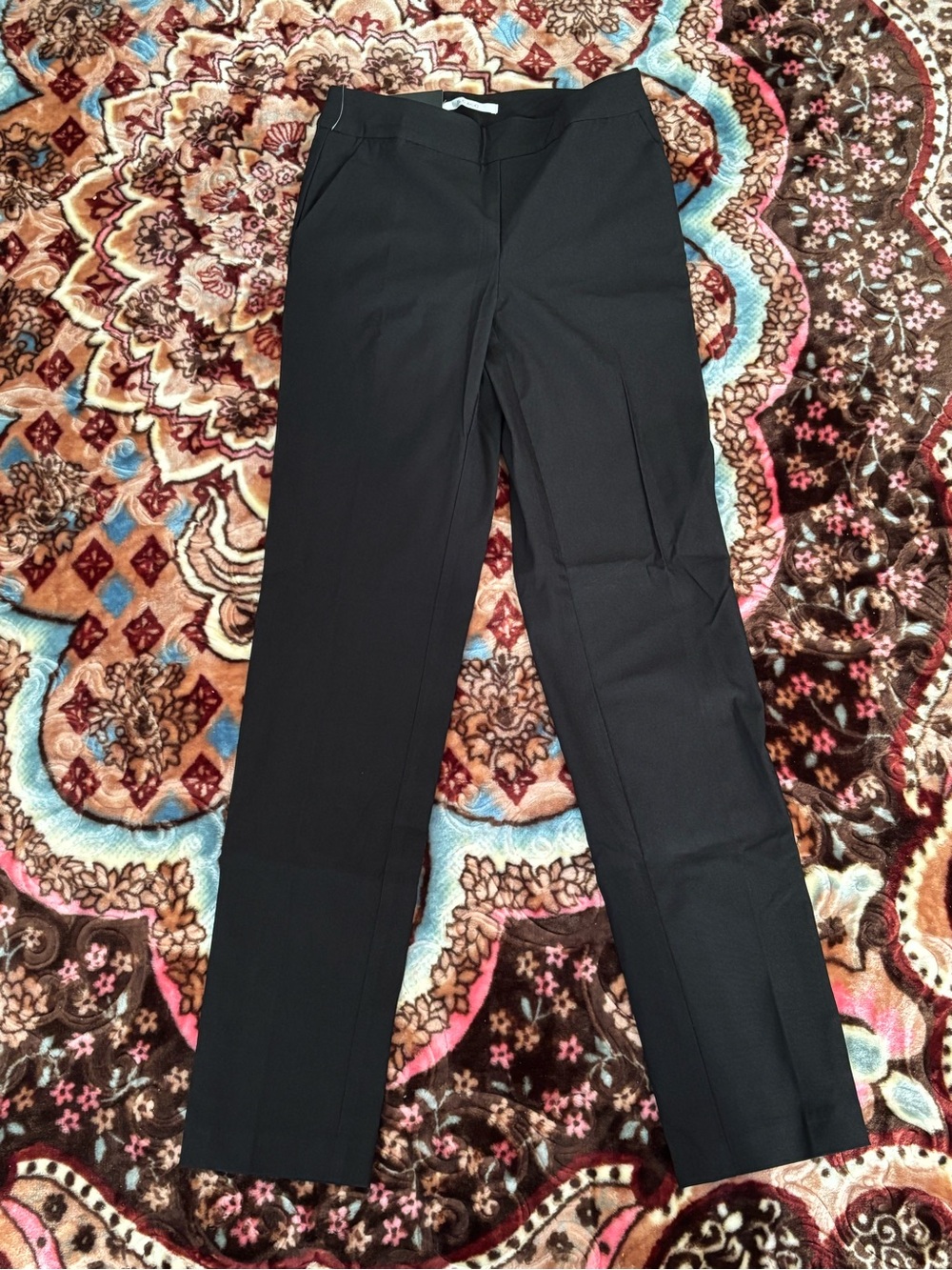 Women's Black Straight-Leg Dress Pants